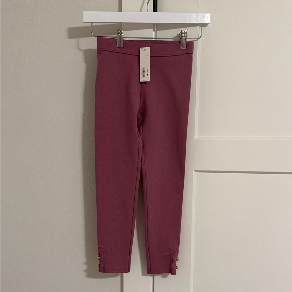 NWT Janie and Jack Girls Pink Leggings Size 7